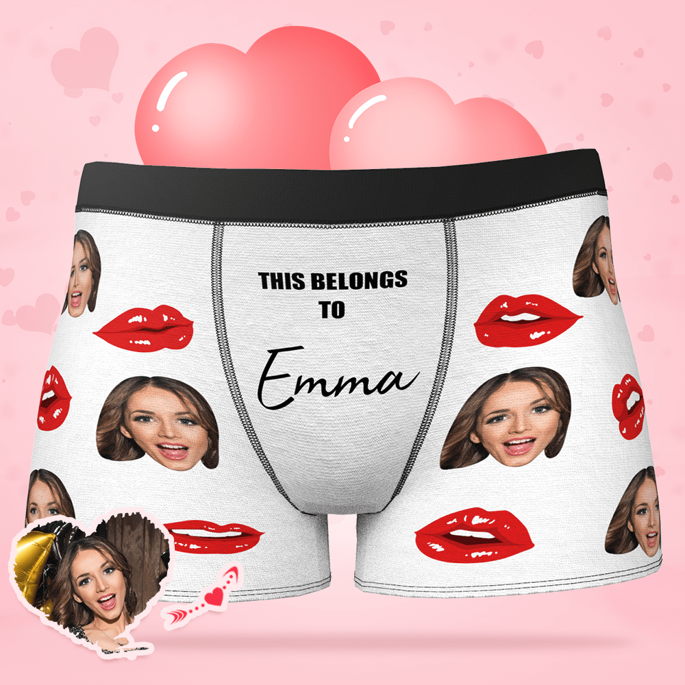 Funny Gift For Boyfriend Face Boxer - I Love My Sexy Girlfriend – Giftlab  Canada