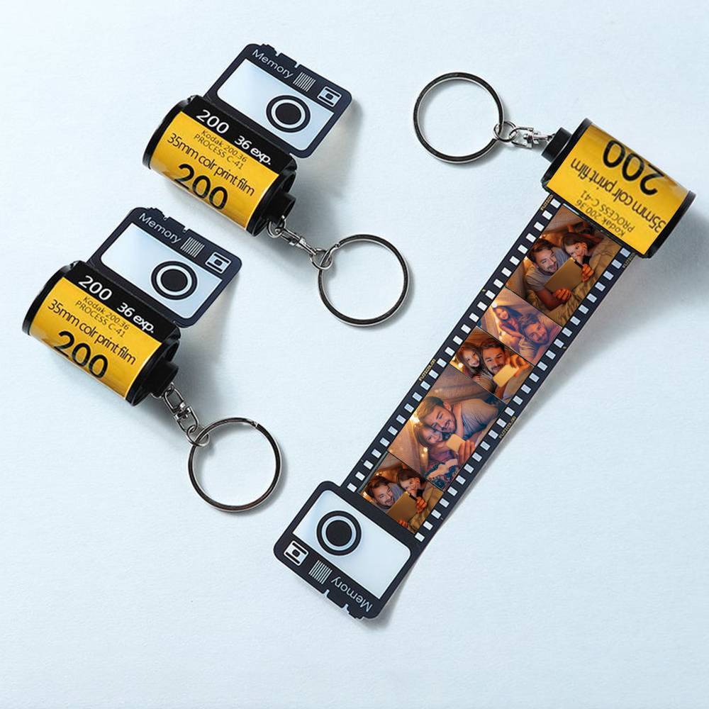 Porte-clefs photo (50 x 35 mm, 5 pièces) en plexiglas transparent