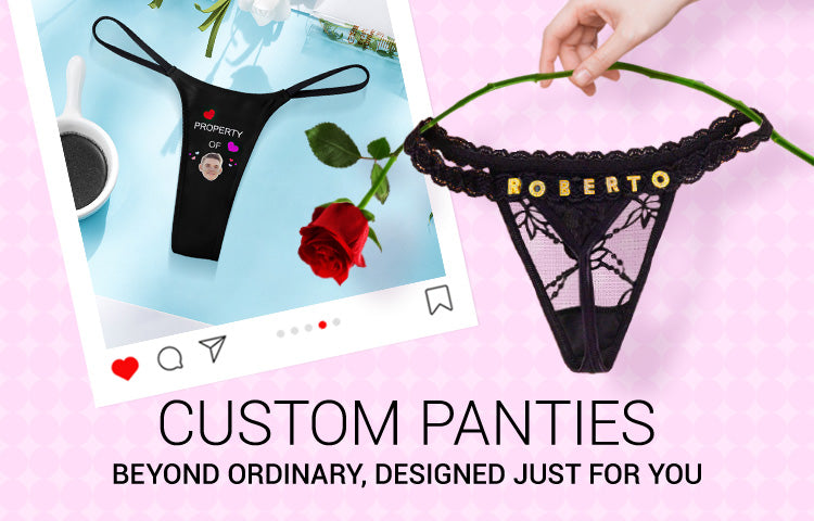 Professional factory custom branded panties sexy