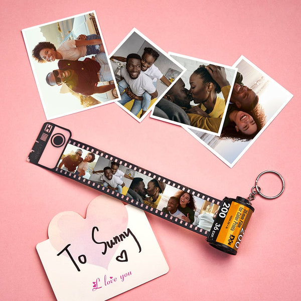 Film Keychain Gifts 1 Year Anniversary Gift Custom Valentines Day