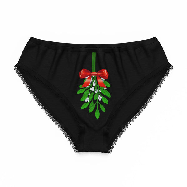 Christmas Gift Women's Panties Underwear Mistletoe Funny Christmas Gif