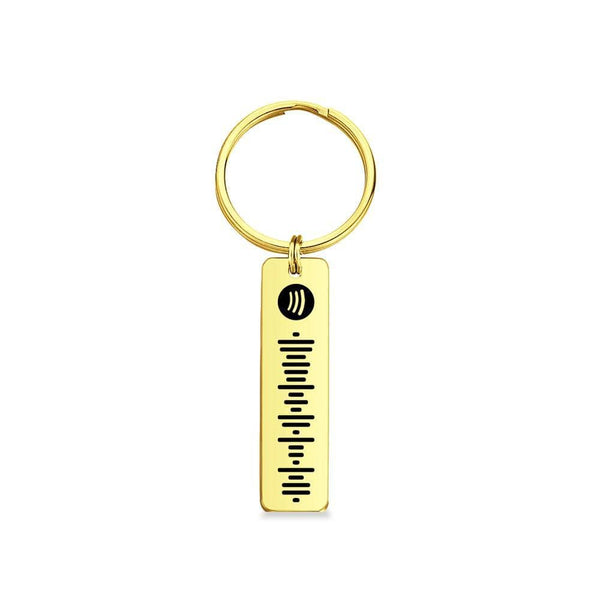 Engraved Frosted Acrylic Spotify Song Code Keyring